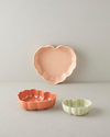 Cottage Stoneware Kalp Fırın Kabı 20,5x19 cm Koyu Pembe
