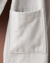 Cotton Line %100 Pamuk Bornoz Açık Gri 360 G/m²