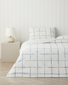 Cozy Check Kolay Ütülenir Çift Kişilik Nevresim Takımı 200x220 cm Mavi-Sarı