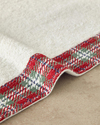 Cozy Plaid Pamuklu Ekose Detaylı Yüz Havlusu Ekru