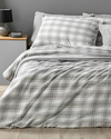 Cozy Plaid Winter Soft Tek Kişilik Nevresim Takımı Gri