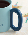 Creative New Bone China Kupa 350 ml Açık Mavi