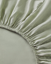 Crystal İpeksi Twill Çift Kişilik Nevresim Takımı 200x220 cm Yeşil