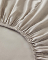 Crystal İpeksi Twill Çift Kişilik Nevresim Takımı 200x220 cm Taş Rengi