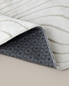 Curveline Kaydırmaz Taban Banyo Paspası Seti 60x100 cm + 50x60 cm Bej