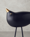 Cute Birds Polyresin Biblo 15x6,2x30,5 cm Siyah