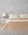 Dainty Bird Pamuk Saten King Size Nevresim Takımı 240x220 cm Gold