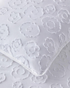 Dainty Bloom Kesmeli Tek Kişilik Yatak Örtüsü Takımı 160x220 cm Beyaz