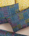 Daisy Patchwork Pamuklu 2'li Yastık Kılıfı Lacivert