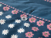 Daisy Patchwork Pamuklu Tek Kişilik Nevresim Seti Lacivert