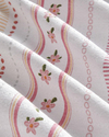 Daisy Stripes Ecosoft Çift Kişilik Pike 200x220 cm Pembe