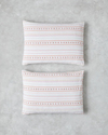 Daisy Stripes Kolay Ütülenir 2'li Yastık Kılıfı 50x70 cm Pembe