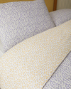 Daisy Touch Kolay Ütülenir Çift Kişilik Nevresim Seti 200x220 cm Lila-Turuncu