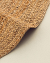 Dami Dekoratif Jüt Kilim Naturel