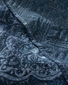 Deep Damask Çok Amaçlı Tek Kişilik Yatak Örtüsü Takımı 160x220 cm Lacivert