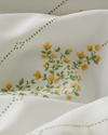 Delicate Bloss Pamuklu Çift Kişilik Nevresim Seti 200x220 cm Sarı-Yeşil