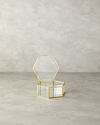 Deluxe Cam Dekoratif Kutu 14x16x6 cm Gold