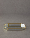 Deluxe Cam Dekoratif Tepsi 27,5x15x2,5 cm Gold
