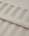 Deluxe Çizgili Pamuk Saten Çift Kişilik Nevresim Takımı 200x220 cm Fildişi