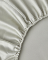 Deluxe Çizgili Pamuk Saten King Size Nevresim Takımı 240x220 cm Açık Yeşil