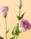 Deluxe Roses Tek Dal Yapay Çiçek Açık Mor