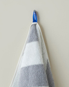 Diagonal Pamuk Yüz Havlusu 50x80 cm Gri