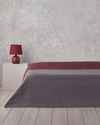 Diamond Clam Tek Kişilik Çok Amaçlı Örtü 160x220 cm Bordo