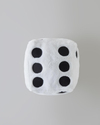 Dice Dekoratif Kırlent 20x20 cm Beyaz