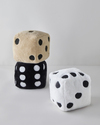 Dice Pelüş Dolgulu Kırlent 20x20 cm Açık Kahverengi