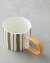 Dreamline New Bone China Kupa 290 ml Yeşil-Turuncu