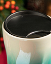 Duke Porselen Double Wall Travel Mug Turkuaz