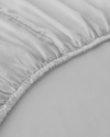 Düz Pamuklu Tek Kişilik Plus Lastikli Çarşaf 120x200 cm Çakıl Taşı