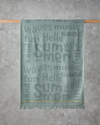 Dynamic Word Pamuklu Plaj Havlusu 70x140 cm Lacivert