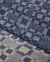 Echo Plaid Pamuklu Tek Kişilik Battaniye 150x200 cm Mavi
