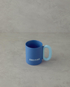 Eciting New Bone China Kupa Lacivert - Açık Mavi