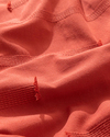 Edge Kesmeli Jakarlı Tek Kişilik Pike Terracotta