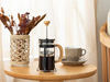 Elegance Borosilikat Cam French Press Siyah