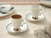 Elegance Polite New Bone 2'li Kahve Fincan Takımı Lacivert