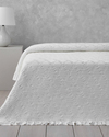 Elegant Dream Jakarlı Fırfırlı Çift Kişilik Pike 200x220 cm Beyaz