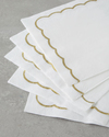Elegant Kağıt 20'li Kağıt Peçete 32,5x32,5 cm Beyaz – Gold