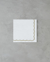 Elegant Kağıt 20'li Kağıt Peçete 32,5x32,5 cm Beyaz – Gold