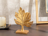 Elegant Leaf Dekoratif Obje Gold