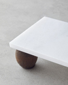 Elegant Mermer Sunumluk 12x24 cm Beyaz