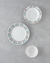 Elegant Porselen Yemek Takımı 12 Parça 4 Kişilik Renkli