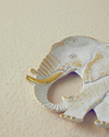 Elephant Polyresin Dekoratif Tabak Gold