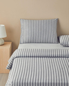 Elite Lines İpliği Boyalı Çift Kişilik Nevresim Takımı 200x220 cm Gri