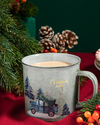Ella Stoneware Kupa 350 ml Mavi-Gri-Beyaz