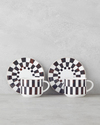 Emberly New Bone China 4 Parça 2 Kişilik Çay Fincanı Takımı 230 ml Kahverengi
