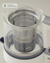 English Home CMK 6001 Cam Çay Makinesi ve Kettle Beyaz-Krom
