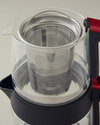 English Home CMK 6001 Cam Çay Makinesi ve Kettle Kırmızı